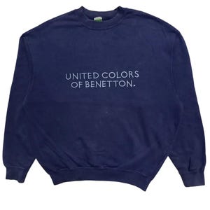Vintage United Colors Of Benetton Big Logo Made in Italy