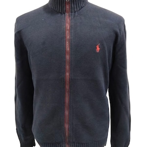 Vintage Polo Ralph Lauren Cotton Knitwear Zipper Sweater