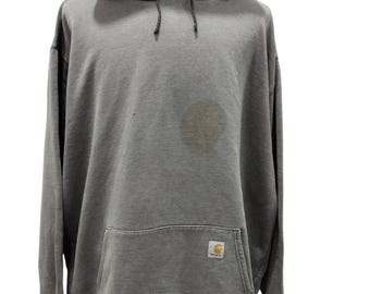 Vintage Carhartt Faded Distressed Hoodie Sweatshirt