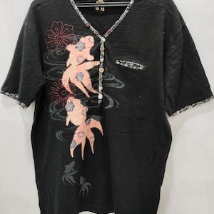 Sukajan Fische Koi Tshirt