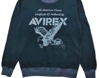 Sudadera vintage con el logo grande de las Águilas de Avirex