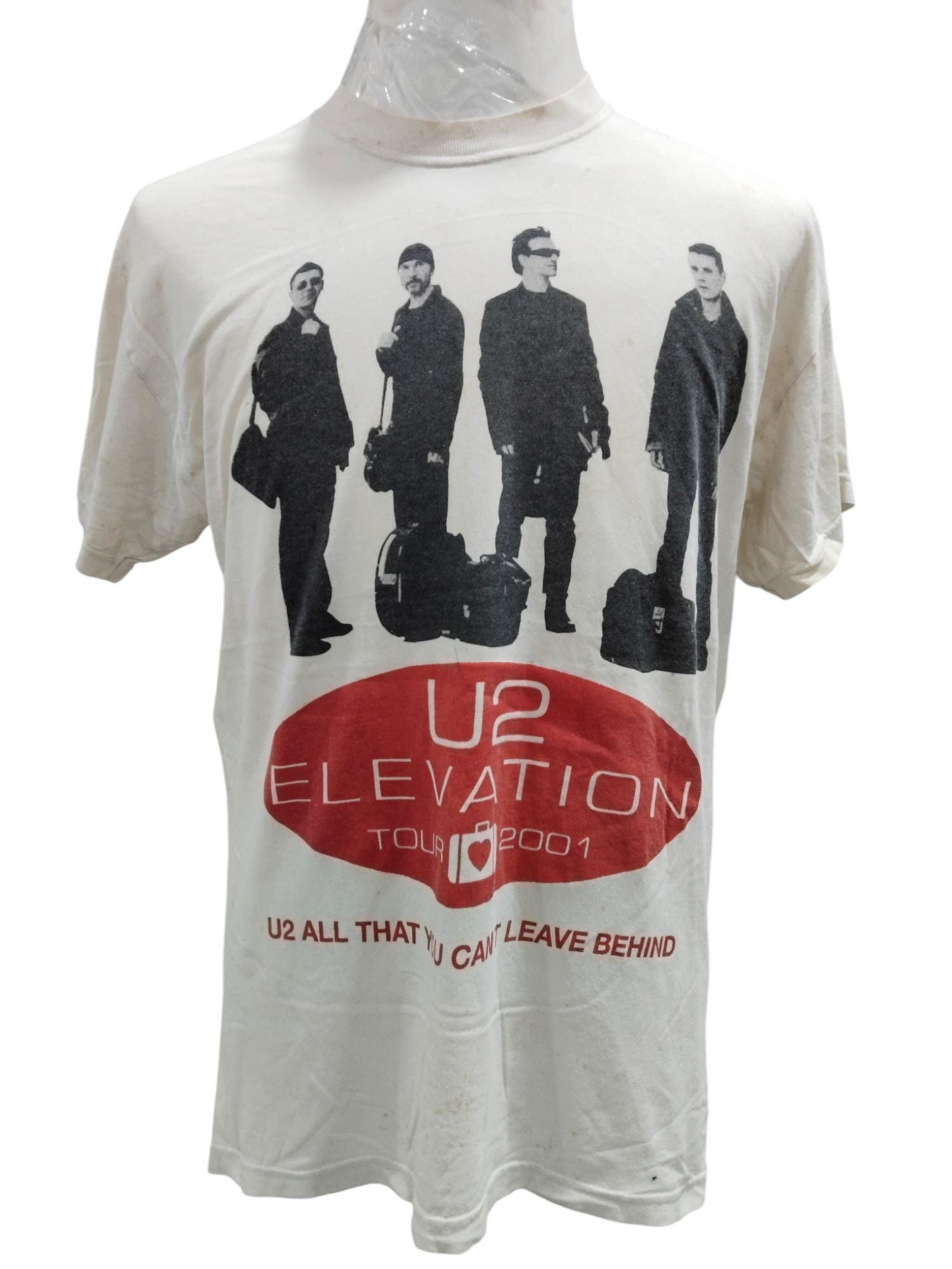 Vintage 2001 U2 Elevation tour shirt tagged medium rock band