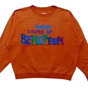 Vtg united colour of Benetton Big Logo Crewneck