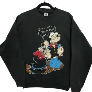 Vintage 1994 Popeye Cartoon Network sweatshirt