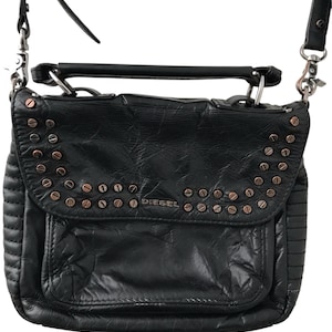 00s archive miu miu leather studs bag