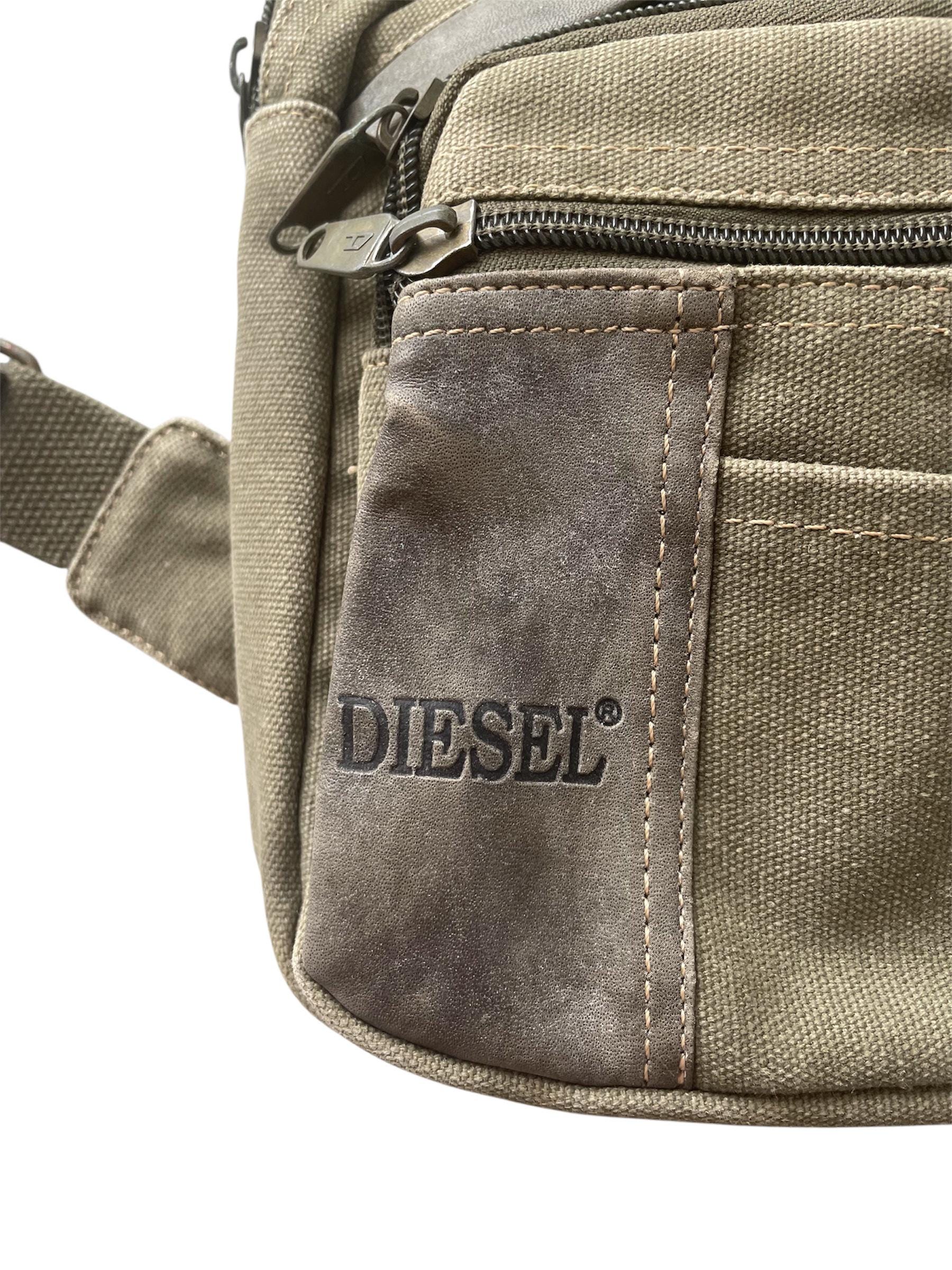 DIESEL Vintage Crossbody Sling Bag Multipocket Utility Cargo Cyber 