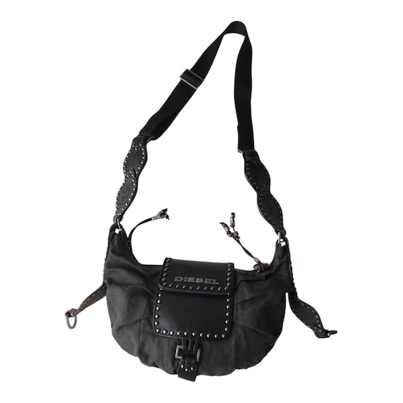 Archive Y2k Diesel Leather Black Bag Archive Y2k Diesel l Logo 