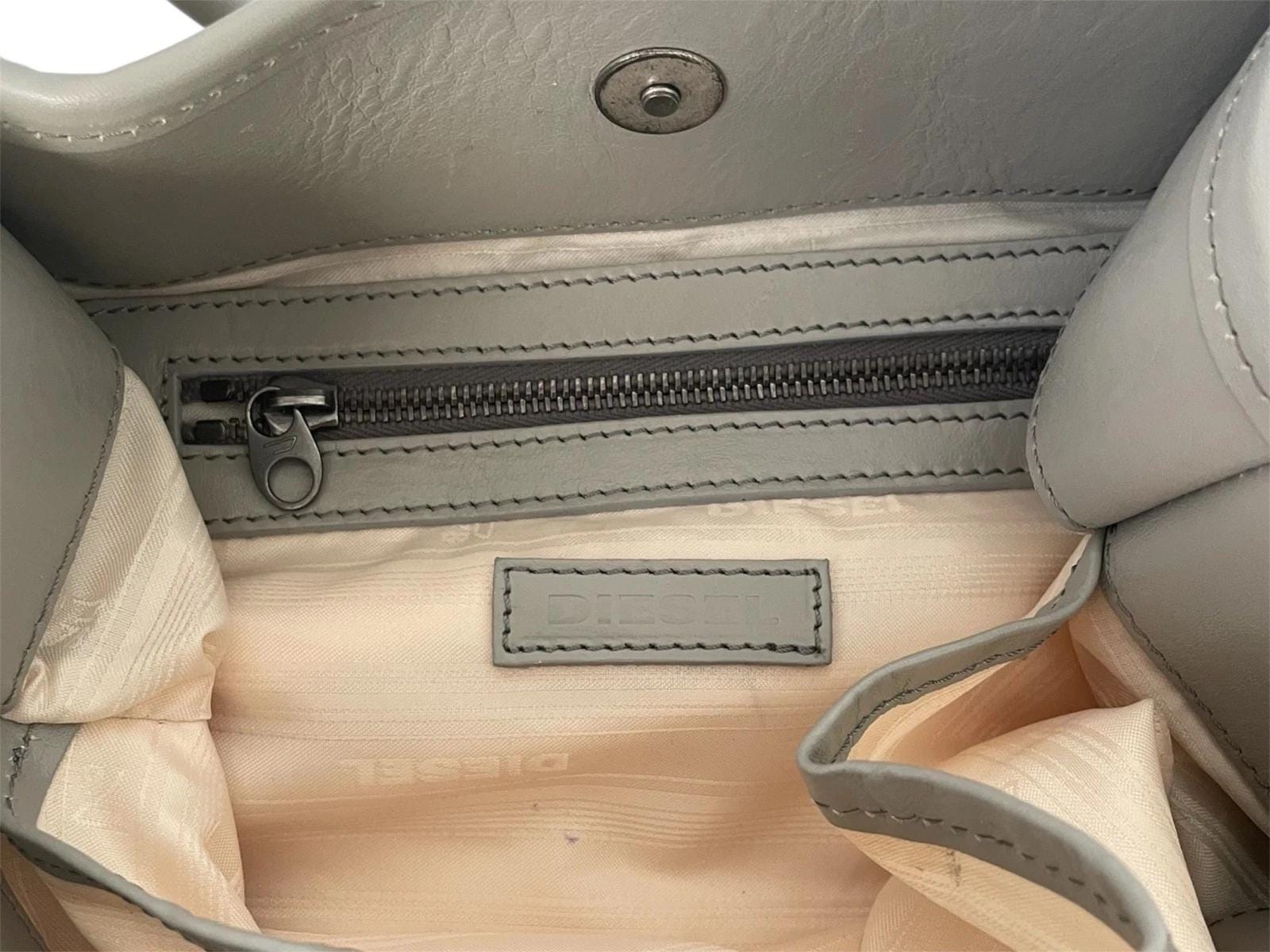 DIESEL Vintage Textured Leather Shoulder Bag Medieval Inspired 
