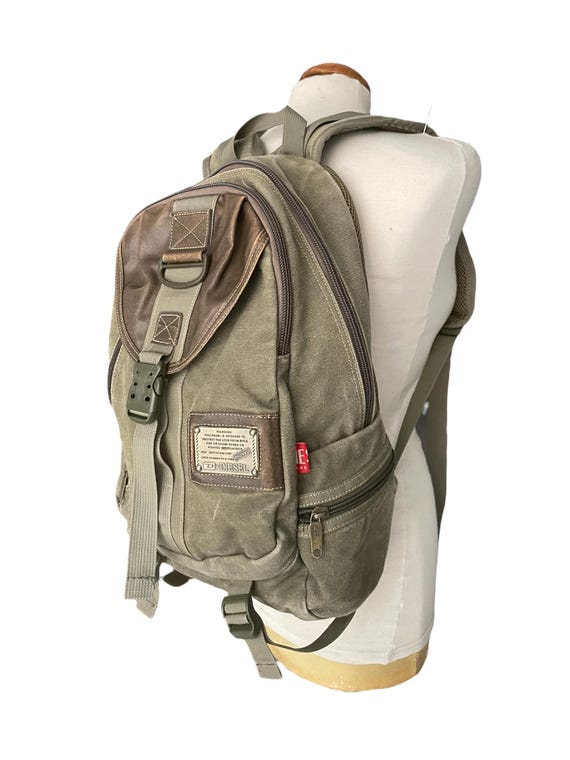 DIESEL Vintage Black Backpack Y2K 00s Style archive | eBay DIESEL
