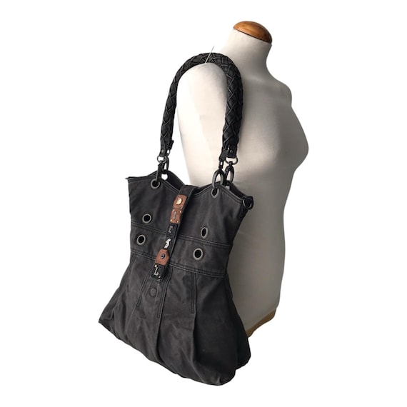 DIESEL Vintage Shoulder Bag Industrial Steampunk Medieval City 