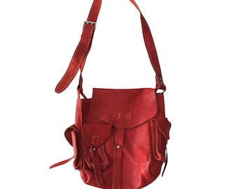 DIESEL Vintage Crossbody Militair Red Messenger Army Tactical Cargo Cyber Techwear Multipocket Gorpcore Utility Y2K Jaren 00 Archief