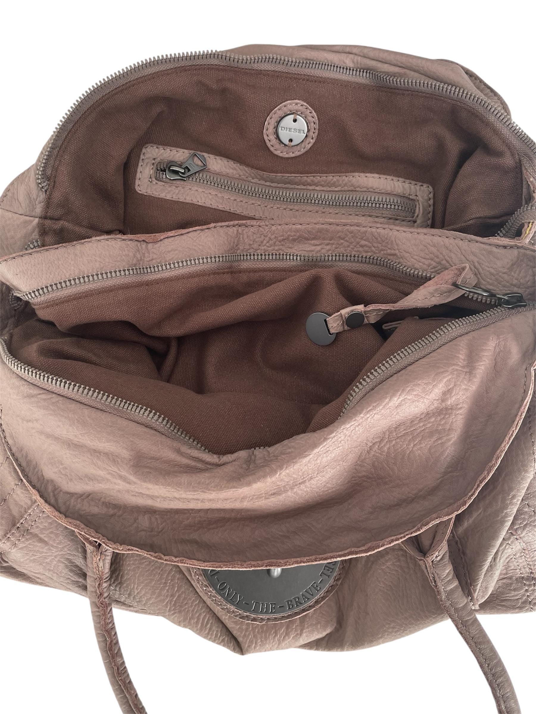 バッグ DIESEL turn lock leather shoulder bagY2K Diesel Vintage Turn Lock Leather 2way Shoulder Bag Black Y2K