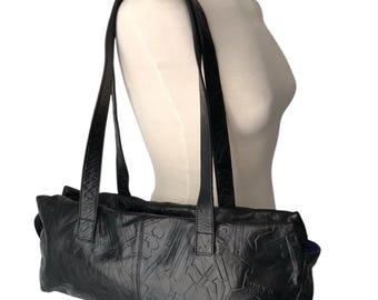 DIESEL 2000s Vintage Extremely Rare Fur Round Shoulder Bag