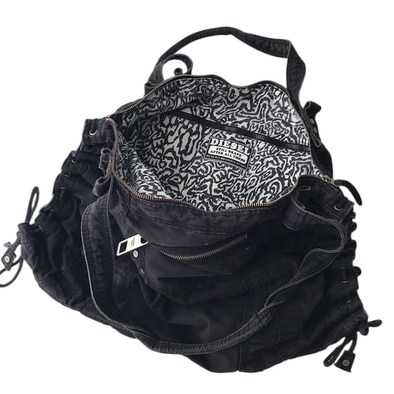 00s DIESEL multi pocket Leather Bag Y2K 00s grunge diesel multi