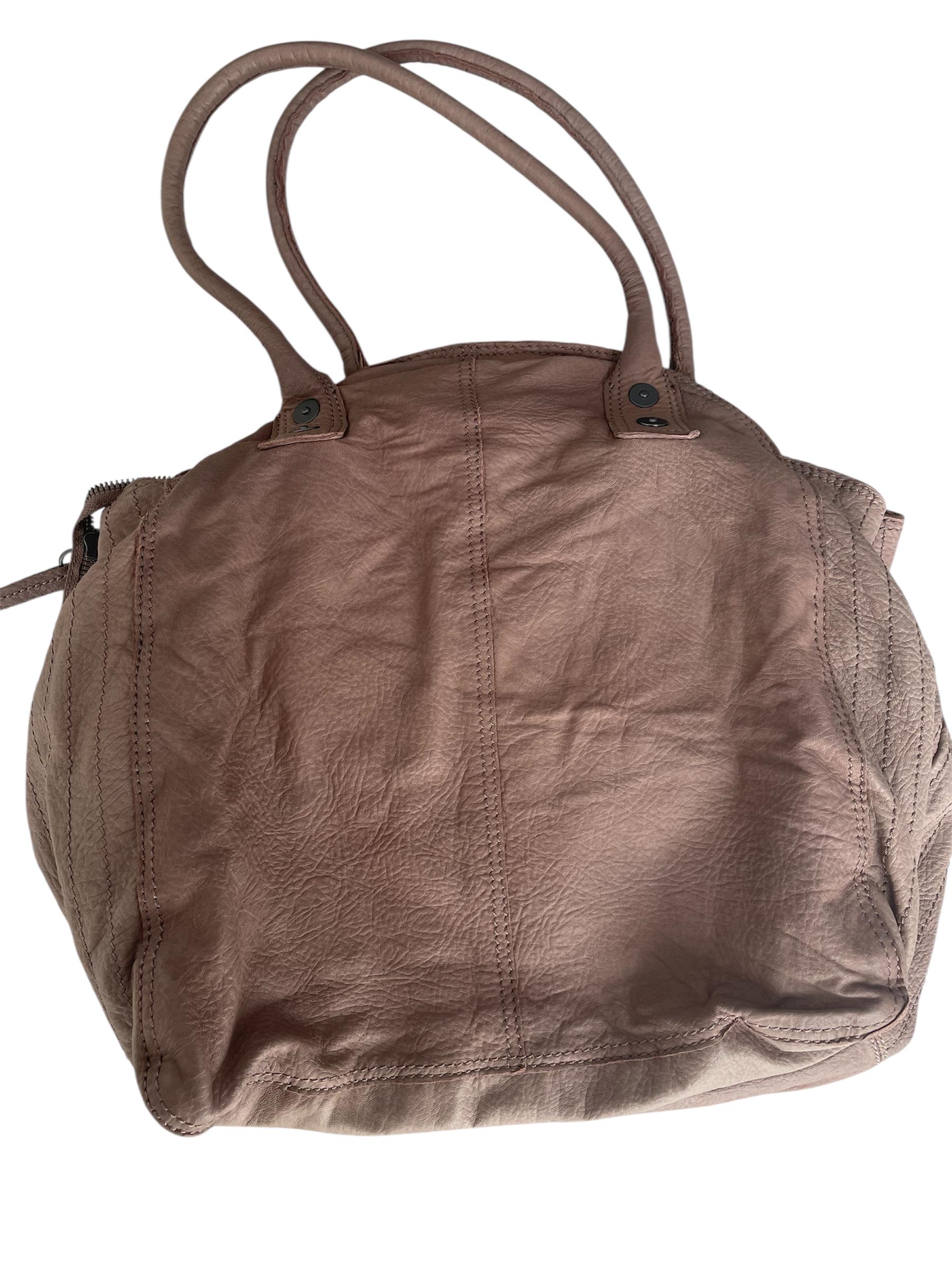 バッグ DIESEL turn lock leather shoulder bagY2K DIESEL Vintage Pink Leather Shoulder Bag Turn Lock Y2K 00s