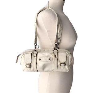 DIESEL Vintage Leather Armadillo Hobo Bag Moto Biker Padded