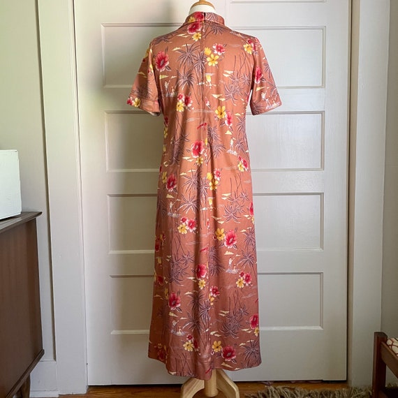 Vintage 1960s Hawaiian Maxi Dress - image 3