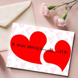 cartão de dia dos namorados, cartão de amor de cartão de felicitações de dia dos namorados, cartão de palavras bonitas, cartões para impressão, download digital, cartão de dia dos namorados JPG