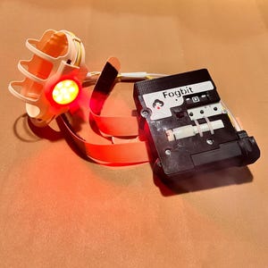 Halloween Party Costume Prop - Mini Fog Machine Fogbit with Smoke Glove and RGB Lights | Party Effect | Magical Illusion Party Prop