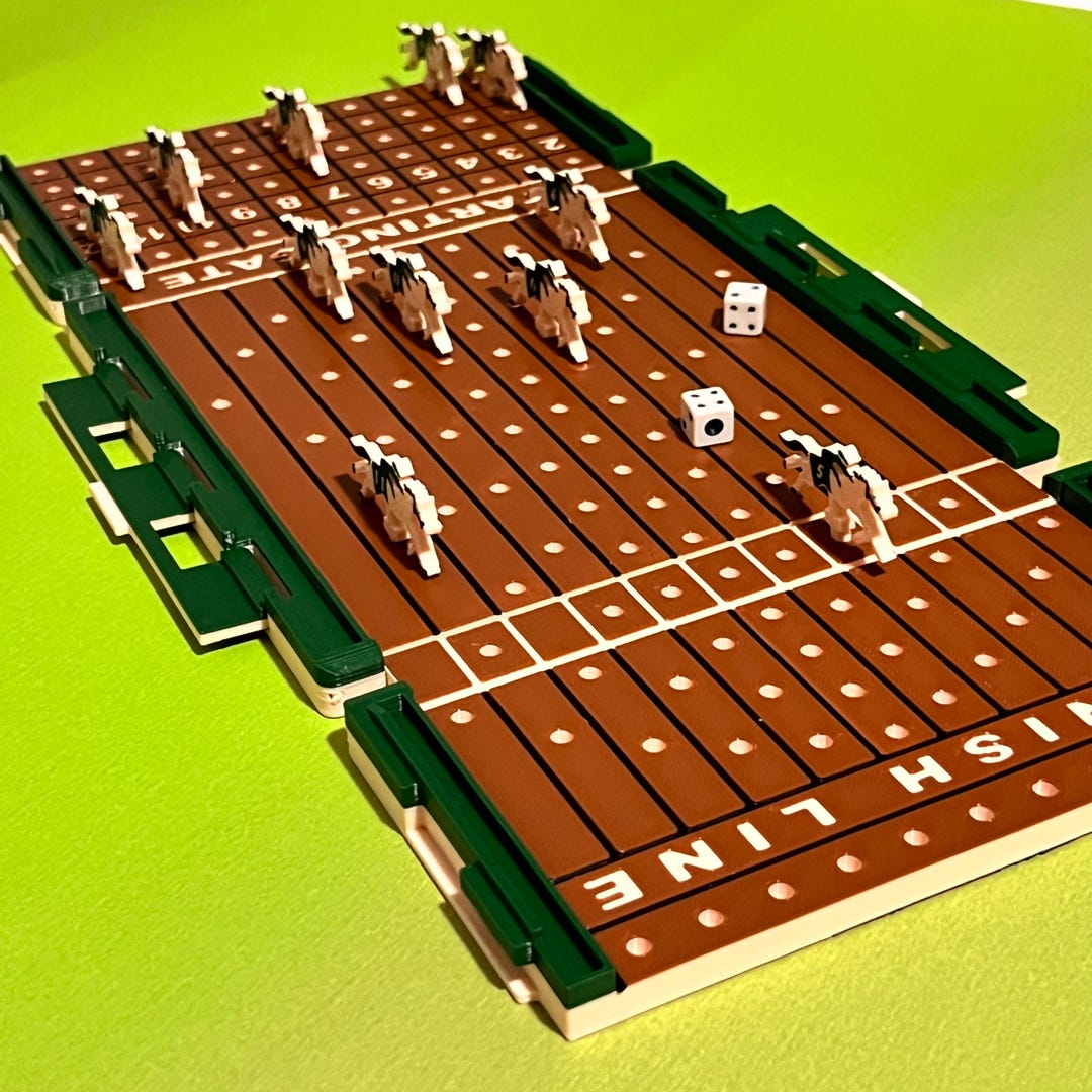 Computer Horse Racing Board Game Horse Racing Board Game. 3D Printed Board Games. - Etsy Australia
