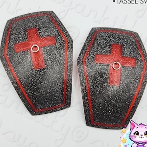 Multicolor Glitter COFFIN Pastie Rohlinge • DIY • SugarKitty Couture