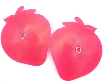 Translucent STRAWBERRY Pastie Blanks • DIY • SugarKitty Couture