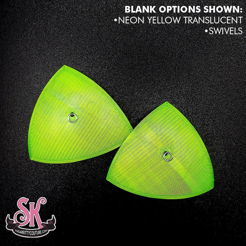 Translucent ROUNDED TRIANGLE Pastie Blanks \u2022 DIY \u2022 SugarKitty Couture