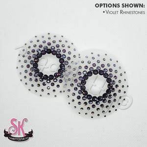 Peek-A-Boo Nearly Nude Illusion Rhinestone Nipple Pasties • SugarKitty Couture image 8