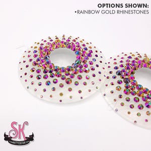 Peek-A-Boo Nearly Nude Illusion Rhinestone Nipple Pasties • SugarKitty Couture image 6