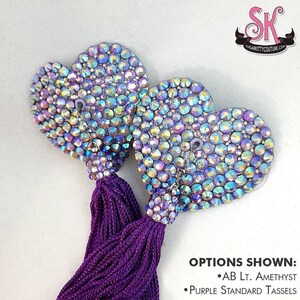 Heart Shaped Rhinestone Nipple Pasties • SugarKitty Couture image 8