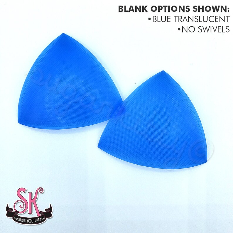 Translucent ROUNDED TRIANGLE Pastie Blanks \u2022 DIY \u2022 SugarKitty Couture