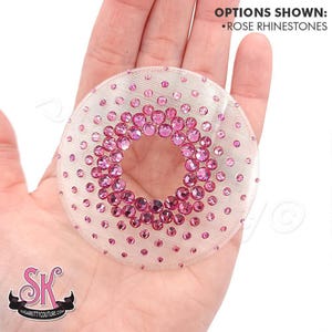 Peek-A-Boo Nearly Nude Illusion Rhinestone Nipple Pasties • SugarKitty Couture image 5
