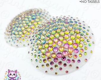 Floating Edge Rhinestone Nipple Pasties - SugarKitty Couture