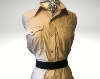 Vintage 1980s Western Style Cowboy Shirt