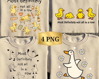 Lustige Krankenschwester Ente PNG, Medizinischer Humor Ente Design, definitiv nicht alle in einer Reihe PNG, Krankenschwester Leben Sublimation, niedliches Krankenschwester Geschenk Shirt Design