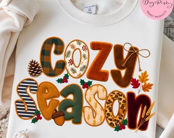 Cozy Season PNG, Preppy Fall Vibes PNG, Fall Sublimation PNG, Fall Pumpkin png, Autumn Season png, Retro Fall , Thanksgiving png, Viral png