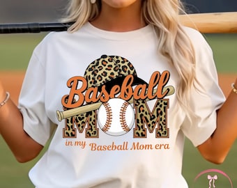Baseball Mom Era PNG, In meiner Baseball Mom Era PNG, Trendy Baseball Mama PNG, Leopard Baseball Mom Design, Spieltag Mom Shirt png, Sport Mom