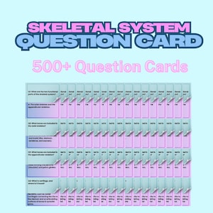 Skeletal System Fragekarten | 500+ Information Fragen