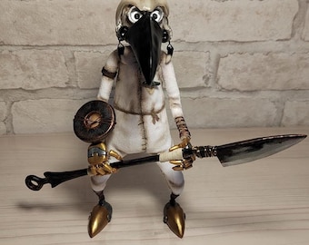 Figure seven, character, cartoon, steampunk, rag doll, steampunk style