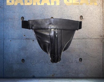 Lambskin Leather Jockstrap: Zipper Front, Soft Leather, Bulk Lot Available