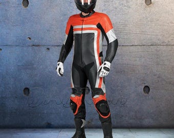 Custom Tailor Made Premium Genuine Leather Motorcycle Racing Suit Sports Bike 1 Piece Suit Jacket Pant New Model:2060