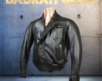 Men's Leather Motorcycle Jacket: Casual Biker Jackets New # 118