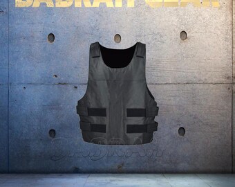 Premium Genuine Leather Motorcycle Vest: Biker Riding Touring Street Vests # 244