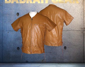 Men's Leather Motorcycle Jacket: Casual Biker Jackets New # 128