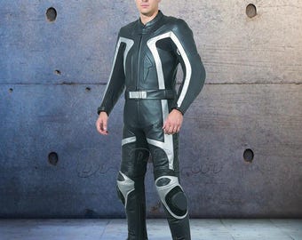 Custom Tailor Made Premium Genuine Leather Motorcycle Racing Suit Sports Bike 2 Piece Suit Jacket Pant New Model:2061