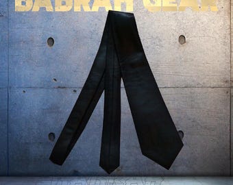 Black Premium Lambskin Napa Real Genuine Leather Neck Tie Leather Shirt Ties