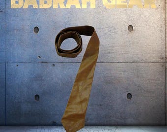 Tan Color Premium Lambskin Napa Real Genuine Leather Neck Tie Leather Shirt Ties