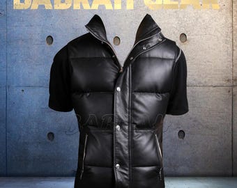 Men's Leather Motorcycle Jacket: Casual Biker Jackets New # 132