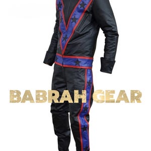 Custom Tailor Made Premium Genuine Leather Motorcycle Drag Racing Suit Sports Bike 2 Piece Suit Jacket Pant Costume New Model 120BLK
