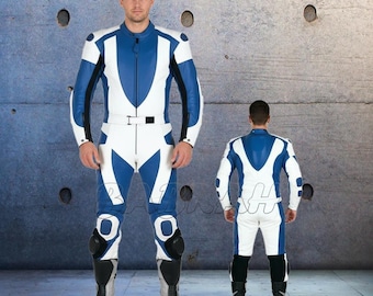 Custom Tailor Made Premium Genuine Leather Motorcycle Racing Suit Sports Bike 2 Piece Suit Jacket Pant New Model:2038